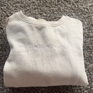 H&M Off-White Sweatshirt